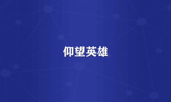 仰望英雄