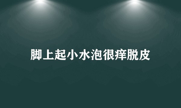 脚上起小水泡很痒脱皮
