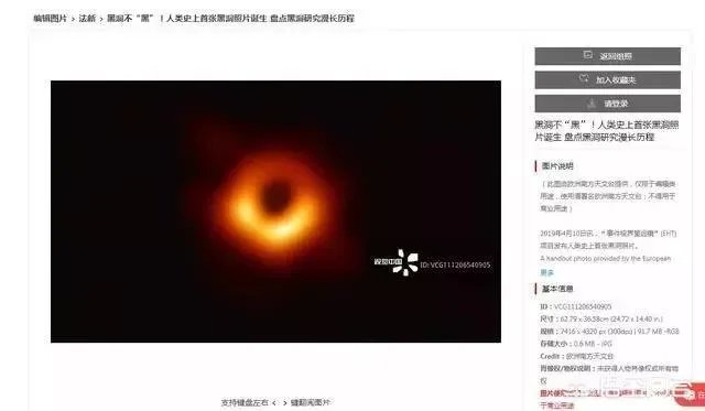 如何看待视觉中国获得人类首张黑洞照片版权？