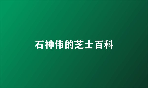 石神伟的芝士百科