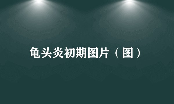 龟头炎初期图片（图）