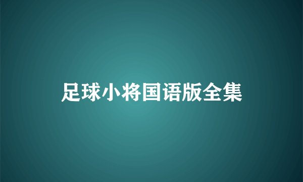 足球小将国语版全集