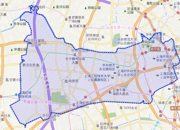 上海长宁区有哪些乡镇