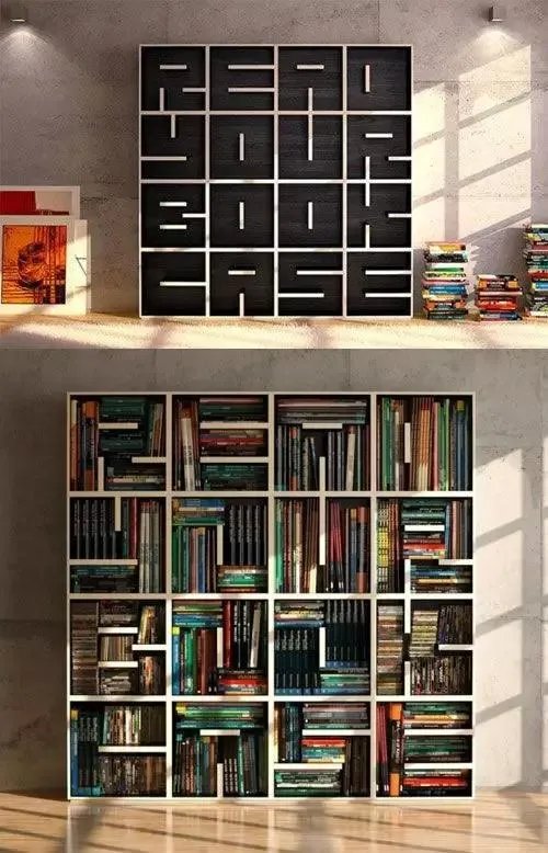 30个超走心的创意书架设计，别让你家书架沦为货架