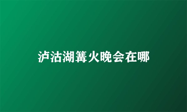 泸沽湖篝火晚会在哪