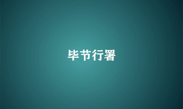 毕节行署