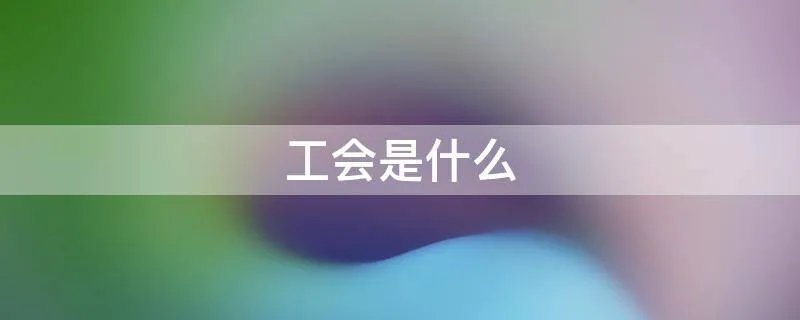 工会是什么
