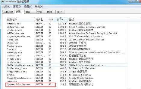 system idle process占用率高怎么解决