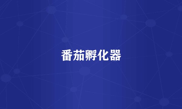 番茄孵化器
