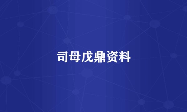 司母戊鼎资料