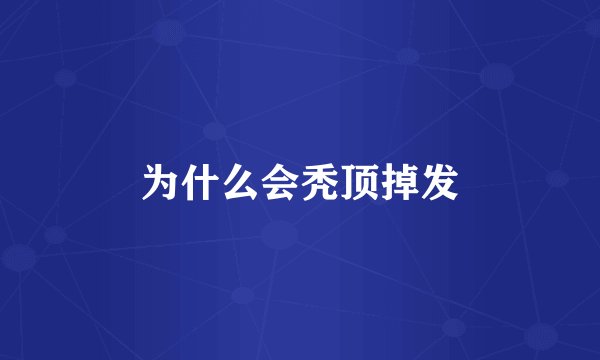 为什么会秃顶掉发