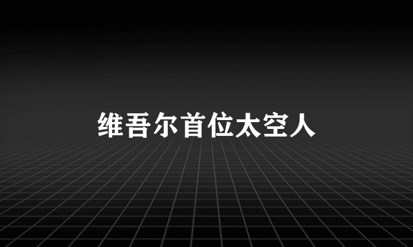 维吾尔首位太空人
