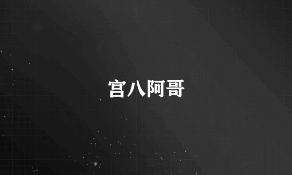 宫八阿哥