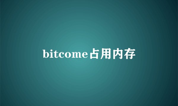 bitcome占用内存