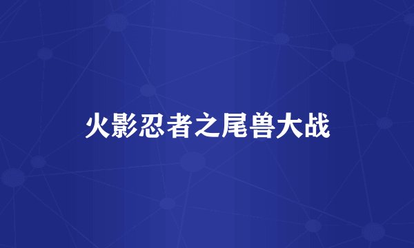 火影忍者之尾兽大战