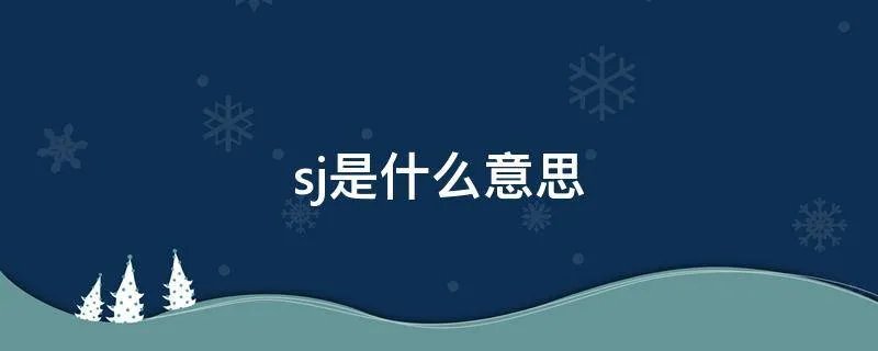 sj是什么意思