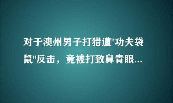 对于澳州男子打猎遭