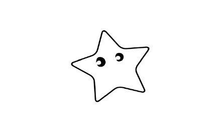五角星简笔画步骤