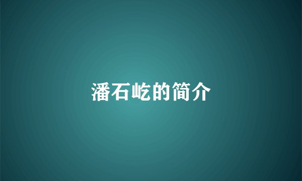 潘石屹的简介