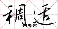 稠适
