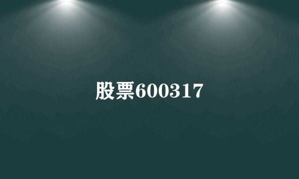 股票600317