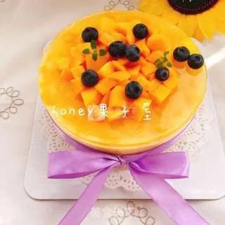 芒果流心芝士蛋糕