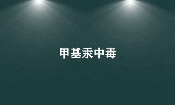 甲基汞中毒