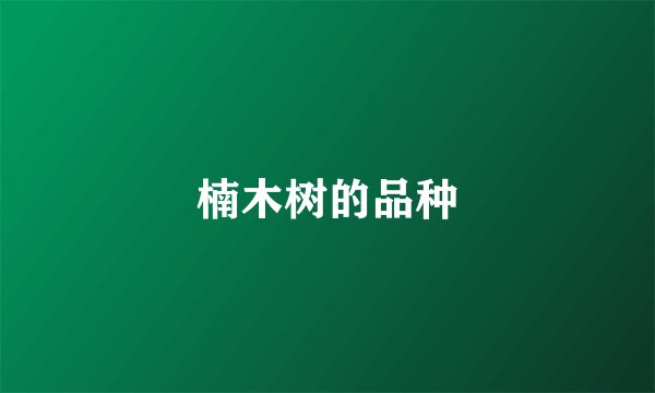 楠木树的品种