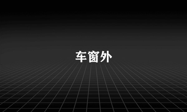 车窗外