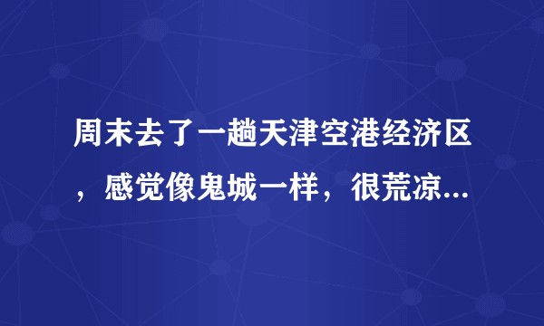 周末去了一趟天津空港经济区，感觉像鬼城一样，很荒凉。请问天津空港的未来发展如何？