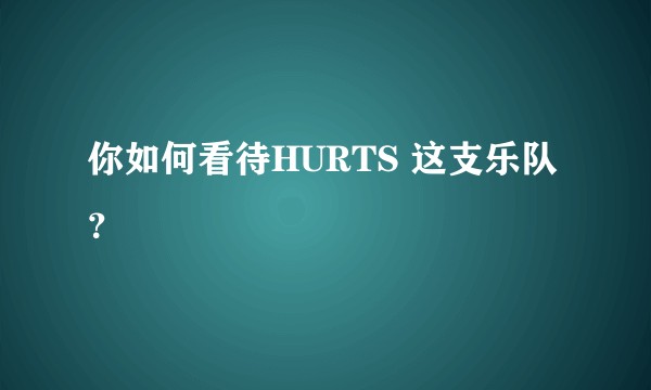 你如何看待HURTS 这支乐队？