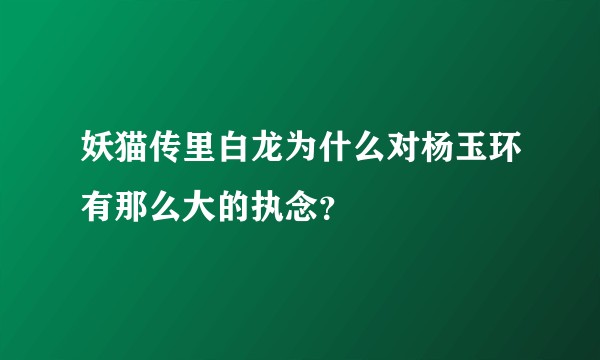 妖猫传里白龙为什么对杨玉环有那么大的执念？