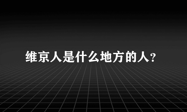 维京人是什么地方的人？