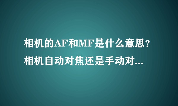 相机的AF和MF是什么意思？相机自动对焦还是手动对焦更好？