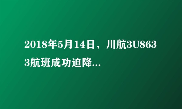 2018年5月14日，川航3U8633航班成功迫降事件。如果由你来做编剧，会如何改编成影视作品？