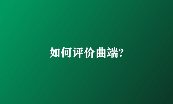 如何评价曲端?