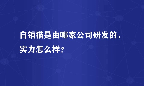 自销猫是由哪家公司研发的，实力怎么样？