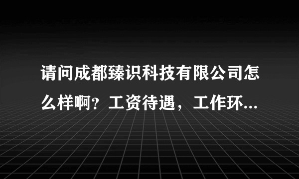 请问成都臻识科技有限公司怎么样啊？工资待遇，工作环境及加班情况如何啊？求解答～跪谢？